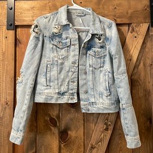 Free people light denim jacket